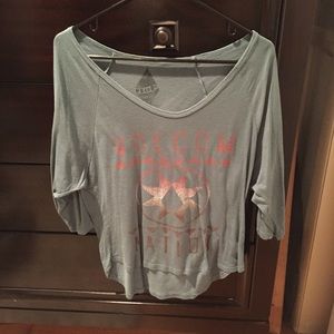 Volcom teal graphic tshirt